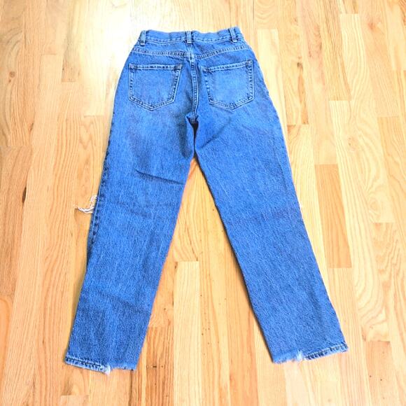 Pacsun women's High rise straight button fly distressed jeans size 22 - Picture 8 of 8